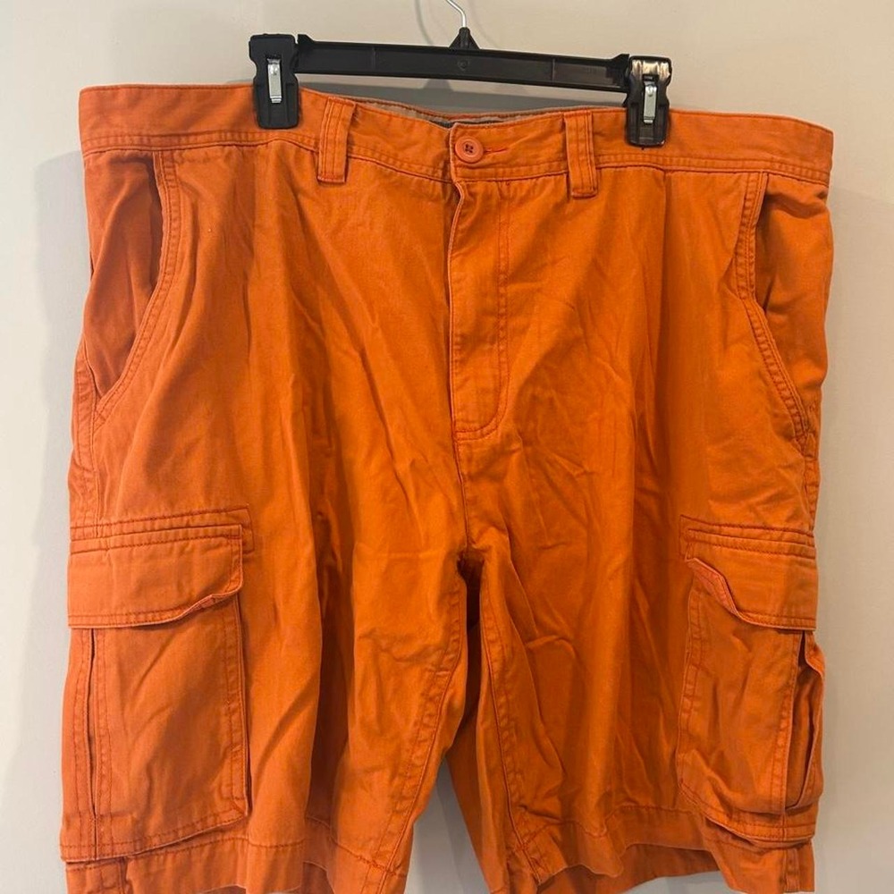 Vintage St John's Bay Orange cargo shorts size 42